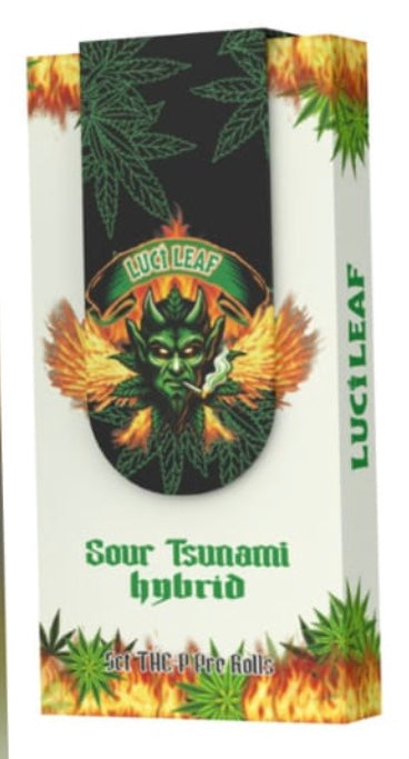 LuciLeaf 5ct THCp Pre Roll Matchbox Kit Display 6 Ct.