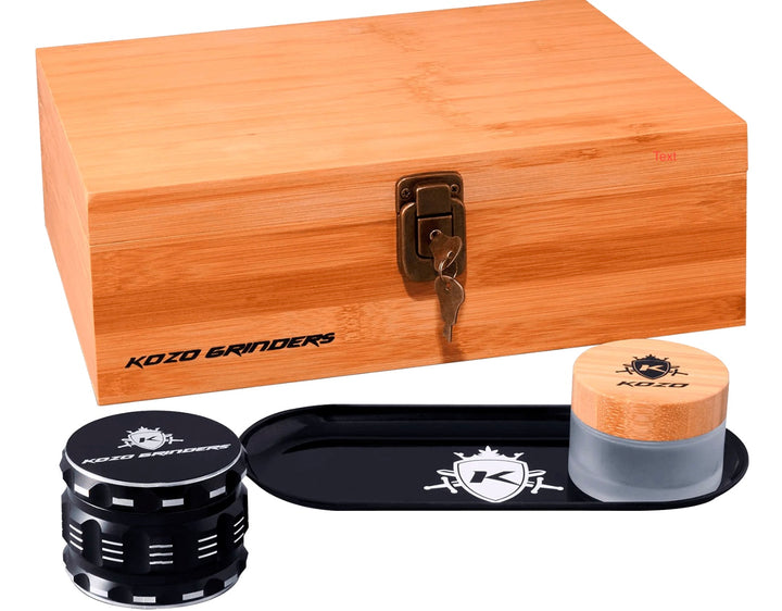 XL Wooden Hinges Stash Box