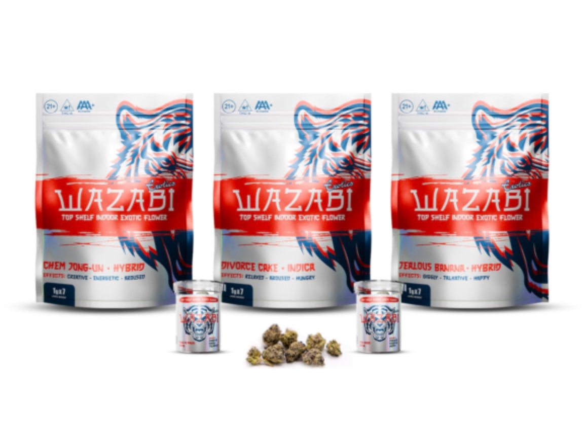 WAZABI EXOTICS 1G FLOWER BAG 7/PK