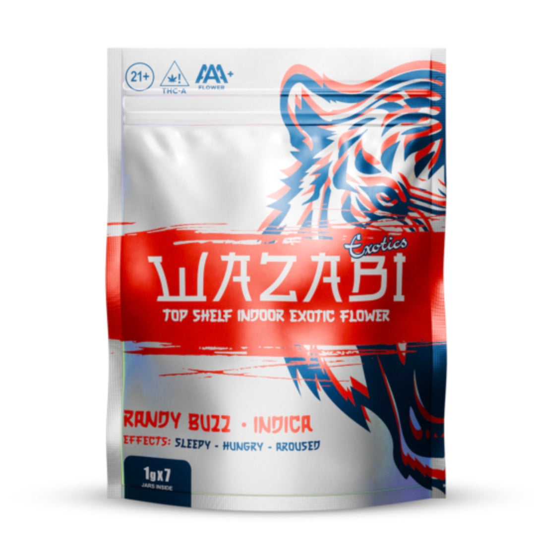 WAZABI EXOTICS 1G FLOWER BAG 7/PK