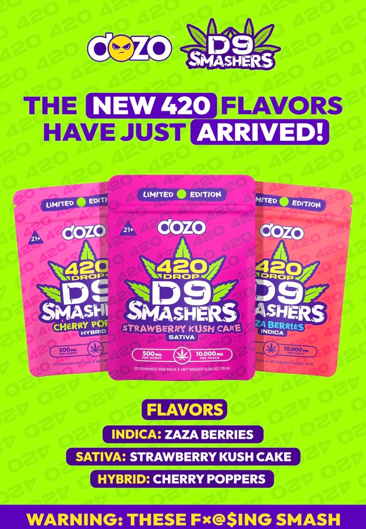 DOZO D9 SMASHERS GUMMIES - 10000MG