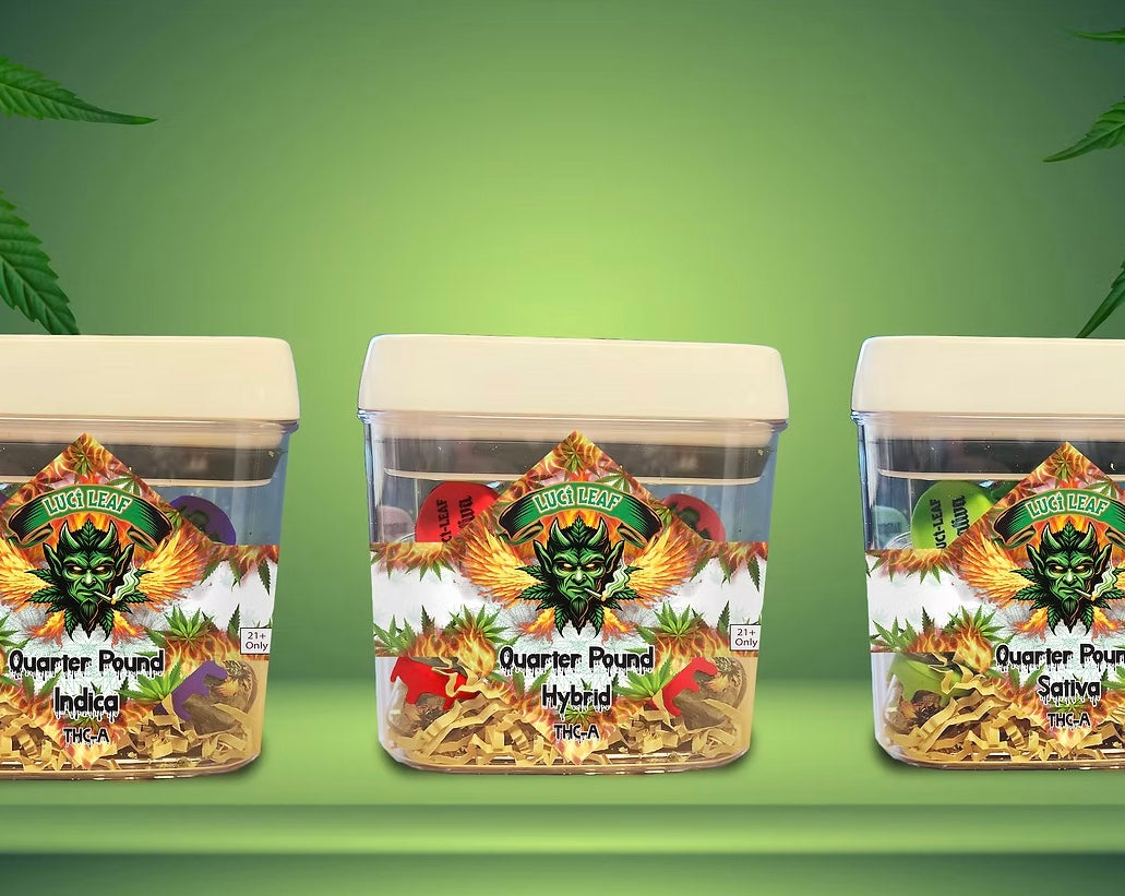 LuciLeaf THC-A Dime Jars - 1gm flower Display 28 Ct.