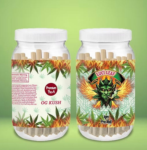 Luci-Leaf Premium THC-A Pre roll's display 40 ct.