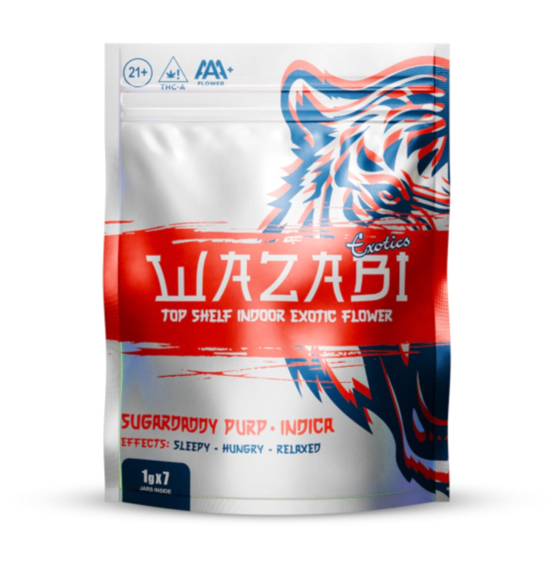 WAZABI EXOTICS 1G FLOWER BAG 7/PK