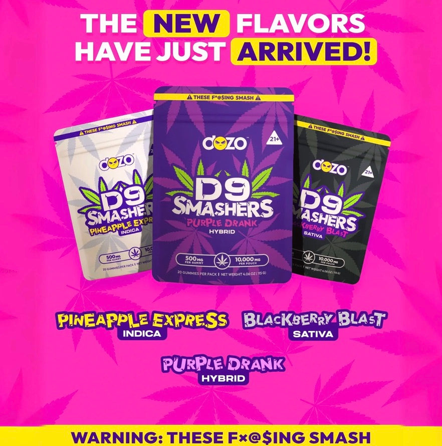 DOZO D9 SMASHERS GUMMIES - 10000MG