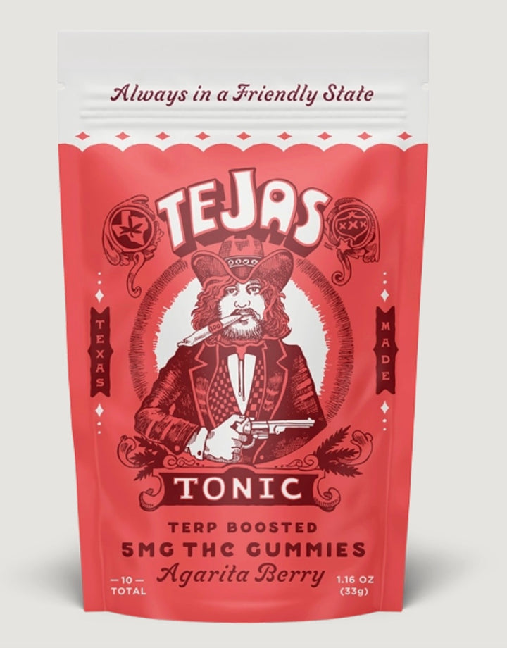 Agarita Berry 10ct – 25mg CBD/5mg THC gummies