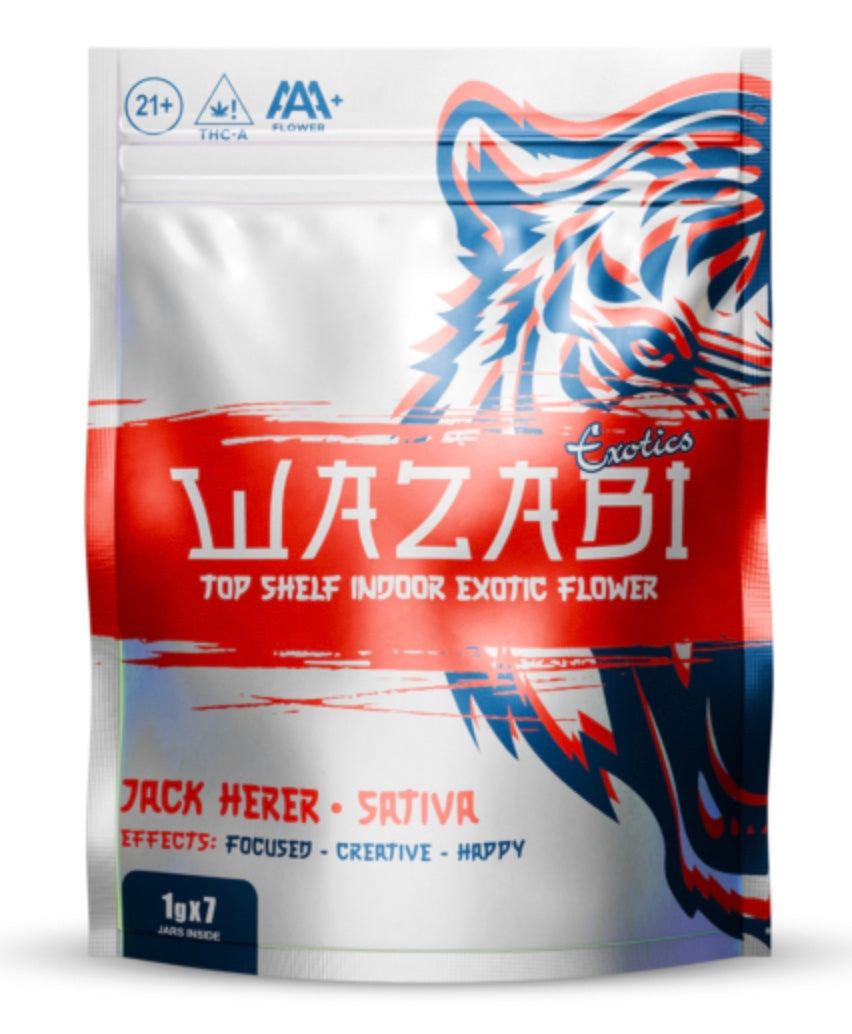 WAZABI EXOTICS 1G FLOWER BAG 7/PK