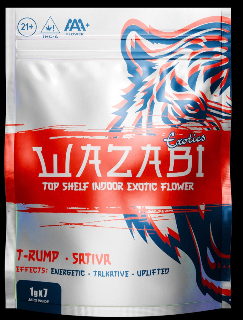WAZABI EXOTICS 1G FLOWER BAG 7/PK